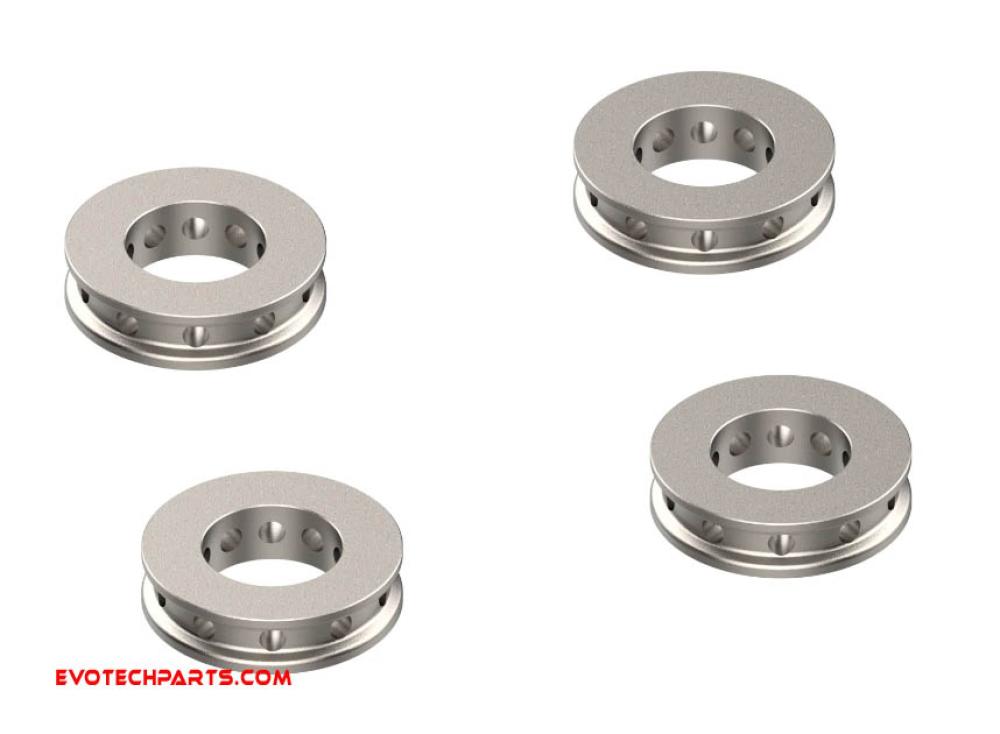 Ducati / Aprilia brake calliper spacer titanium 4 pieces from Evotech Performance